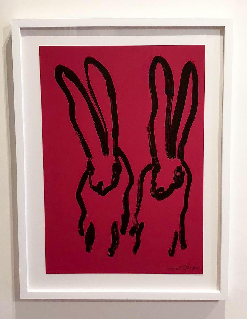 Magenta Bunnies - Print by Hunt Slonem