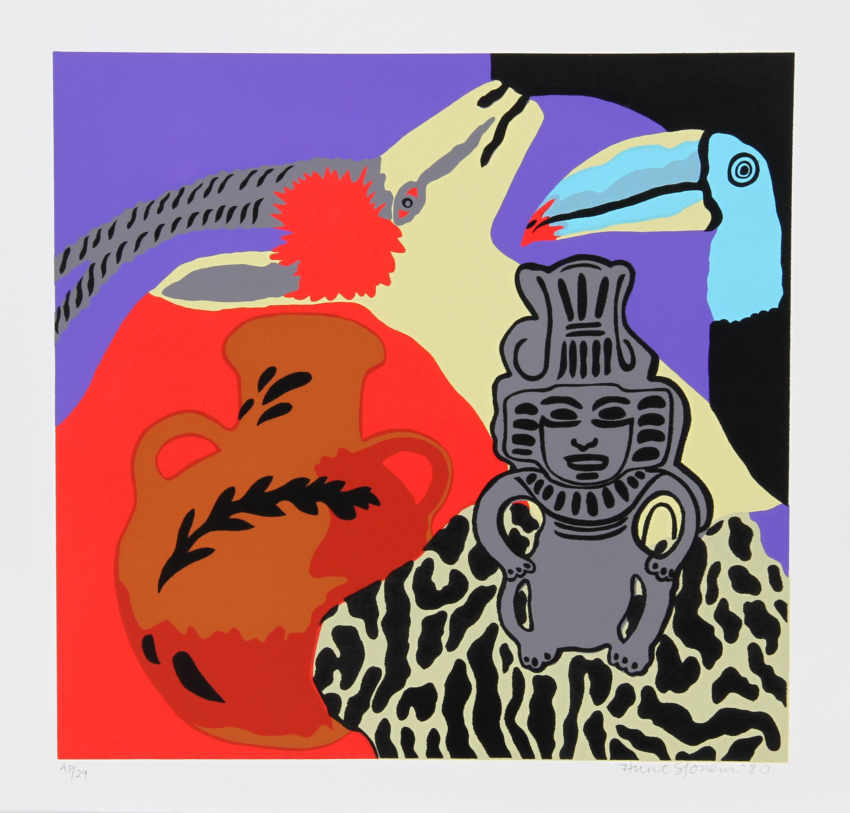 Purple Spell, Pop Art Serigraph by Hunt Slonem
