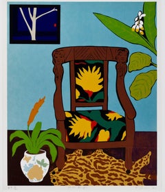 "Shell Ginger, " Color Serigraph Still Life signed by Hunt Slonem