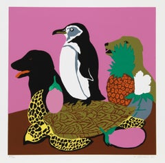 Tortoise, Pop Art Serigraph by Hunt Slonem