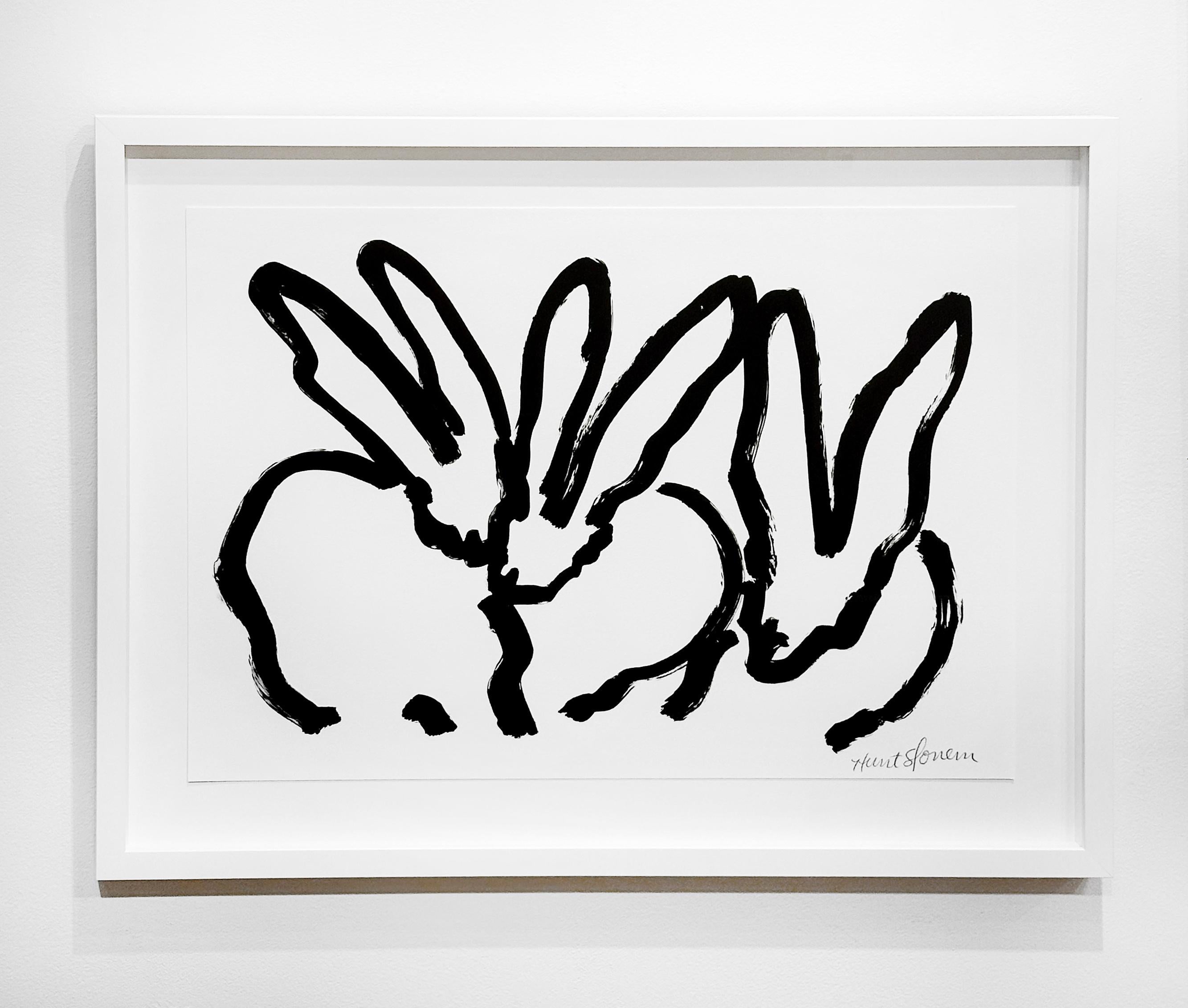 White Bunnies V - Print by Hunt Slonem
