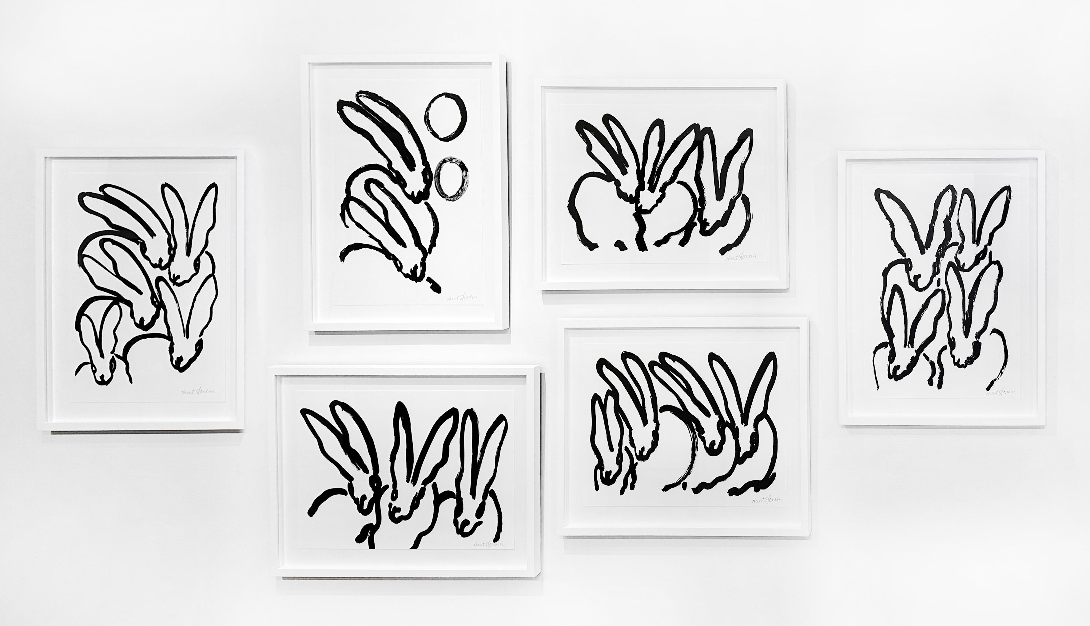 Artist:  Slonem, Hunt
Title:  White Bunnies VI
Series:  Bunnies
Date:  2017
Medium:  Lithograph on Paper
Unframed Dimensions:  24