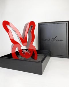 Hunt Slonem Burcet Aluminum Sculpture Edition 14x11.5x4 inch with Custom Box