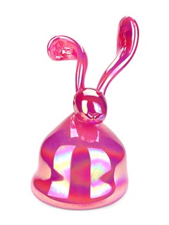 Hunt Slonem Elephant Hawk Moth Hand Blown Glass Bunny Contemporary Art Sculpture