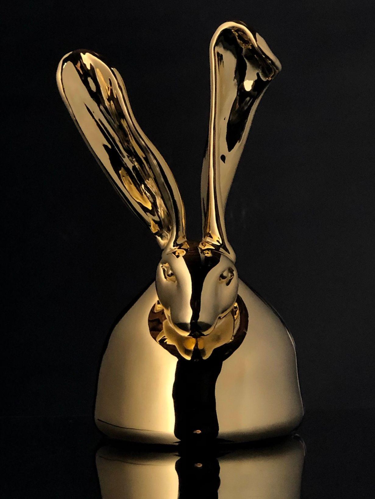 Hunt Slonem Midas Bronze Sculpture w/ 24k Plated Gold, Signed Edition of 6