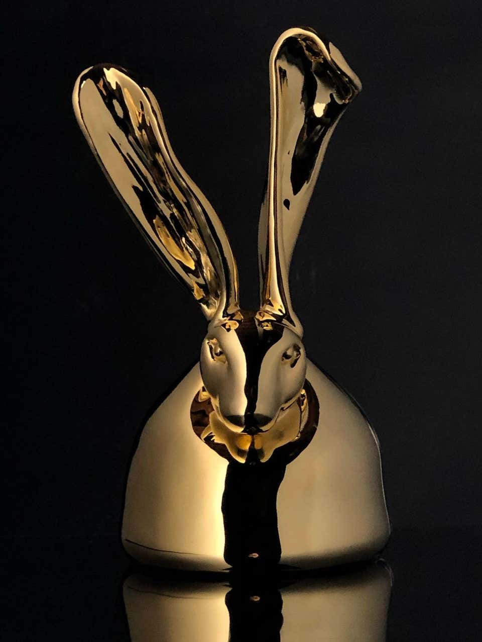 Hunt Slonem Midas Bronze Sculpture w/ 24k Plated Gold, Signed Edition of 6