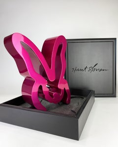 Hunt Slonem Saturia Aluminum Sculpture Edition 14x11.5x4 in Includes Custom Case