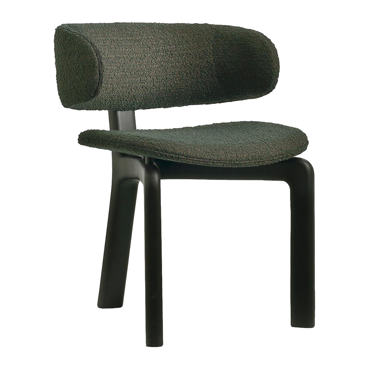 Hunt, three legs chair in black Ash, Dainelli Studio for Somaschini, Italy