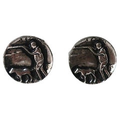 Vintage Hunter and Dog Cufflinks
