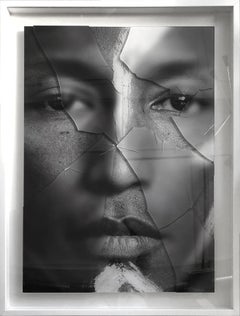 Diptych: Pharrell Williams and Bruno Mars. From the Glass Series