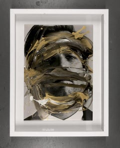 Ewan Mcgregor Portrait, Mixed Media on a B&W photograph.