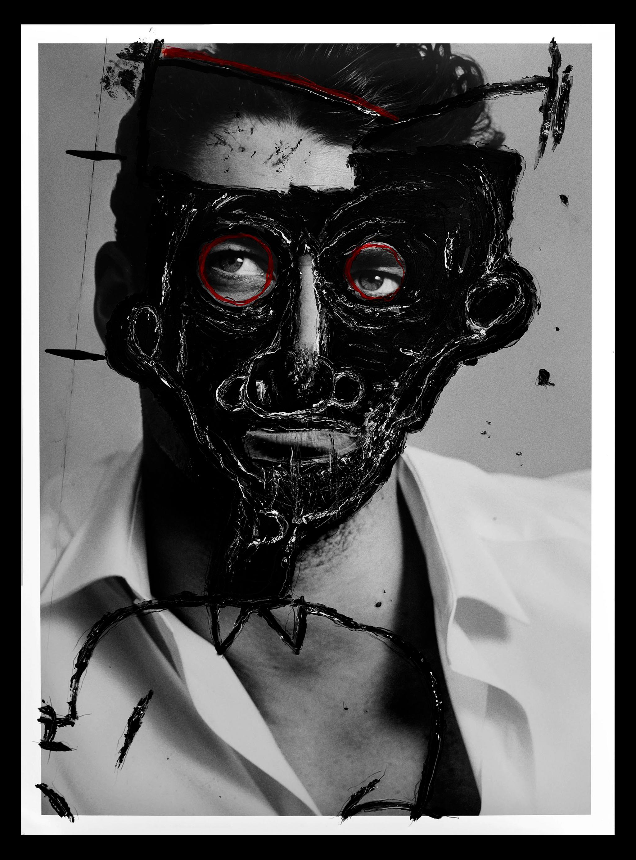 Jamie Dornan and David Gandy, Diptych. Intervened by the artists. For Sale 3