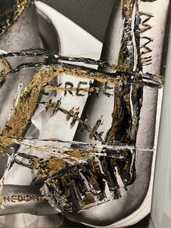 Jon Kortajarena, Photography on canvas Intervened by the artists