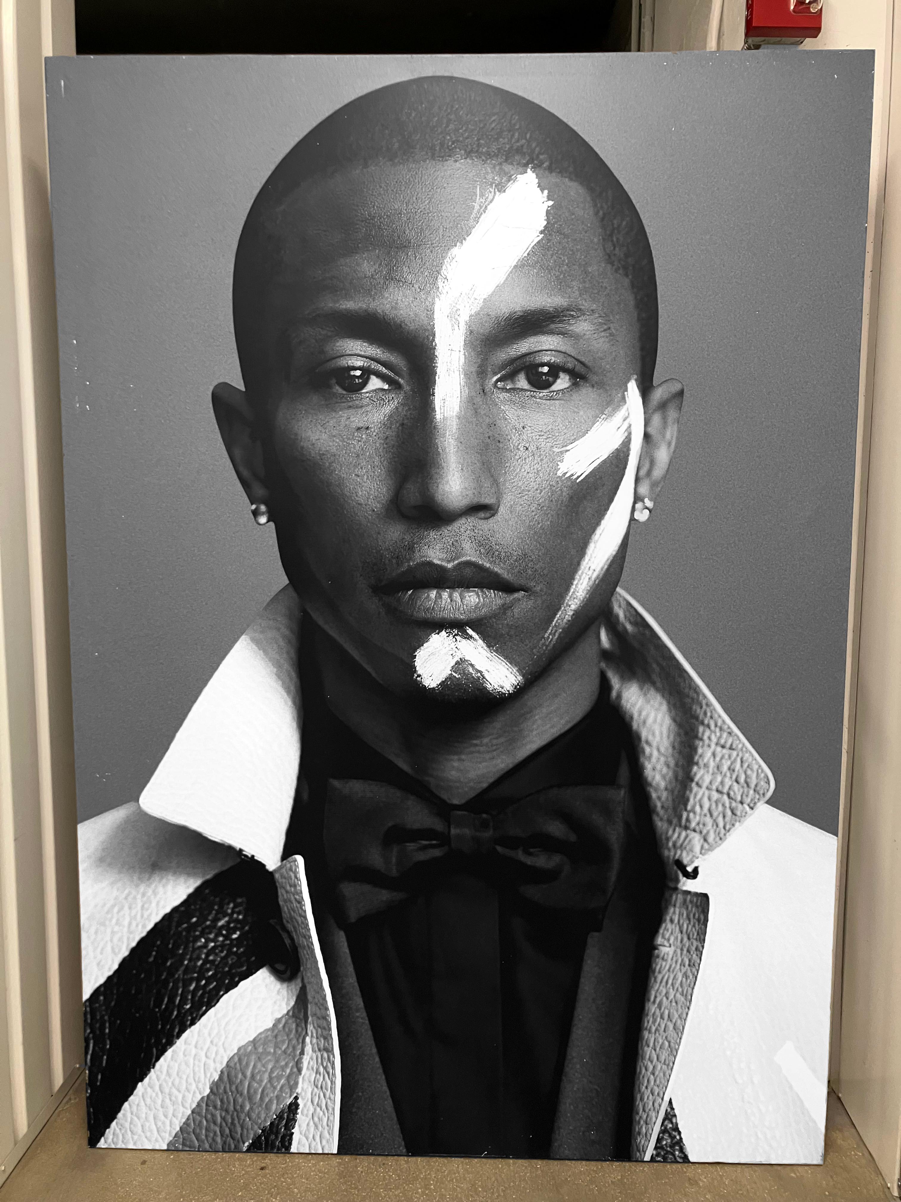Pharrell Williams, Photography on canvas. Mounted on a stretcher For Sale 3