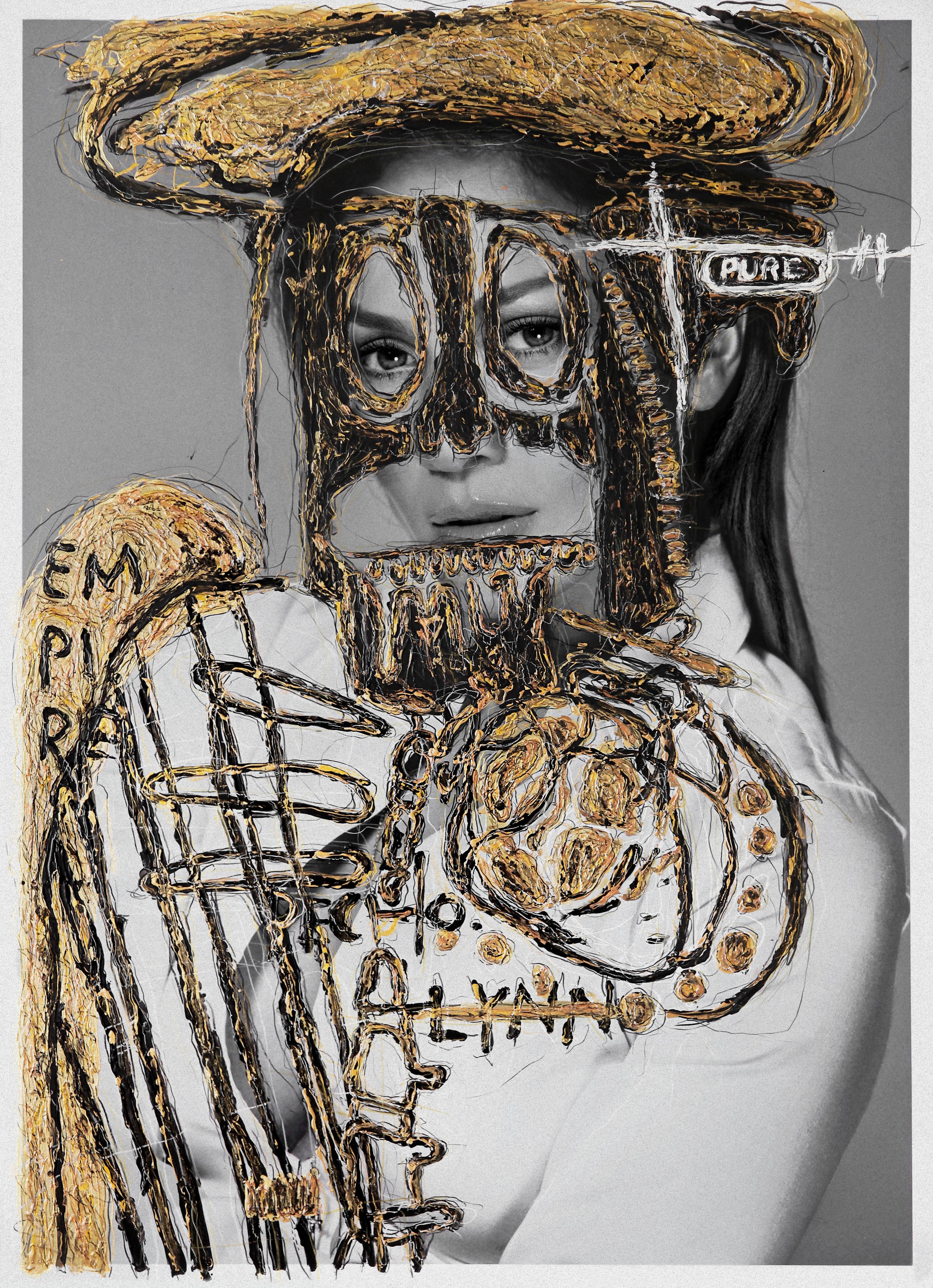 Toni Garnn y Jennifer Lopez, Díptico. Intervienen los artistas. en venta 2