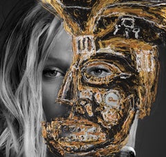 Toni Garnn. Gold Edition, Porträt mit Intervention der Künstler