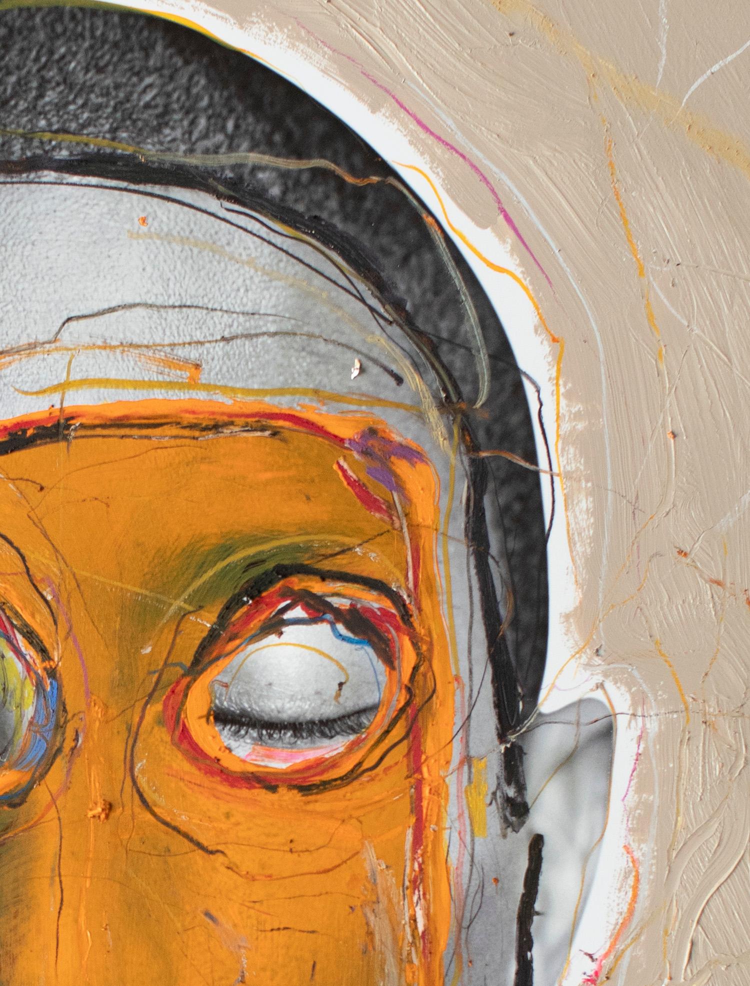 Autre Moi, portrait de Pharrell Williams (encadré) 2020, par Hunter & Gatti
Acrylique et pastel à l'huile sur impression pigmentaire
Taille de l'image : 76 cm. H x 61 cm. W
Taille encadrée : 90,5 cm. H x 82,5 cm. L x 5 cm. D
Exemplaire unique.

Dans