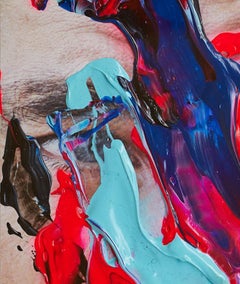 Retrato de David James Gandy, Retrato intervenido por los artistas.