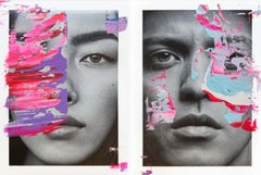 Weifang Sun et Kaaling, Bruno Mars, Portraits intervenus par les artistes.
