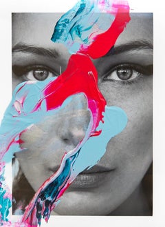 Portrait fluide de Bella Hadid. Photographie  Les artistes ont intervenu