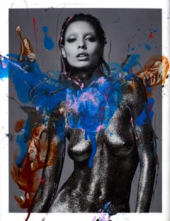 Fuscae I & II, Diptych. Portrait intervened by the artists