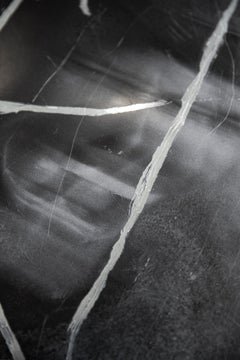 Gewitter. Mixed media fashion portrait on a Black and white  photography