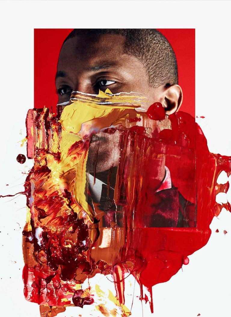 Les Grands Lacs. Portrait de Phare Williams. Intervené par les artistes.