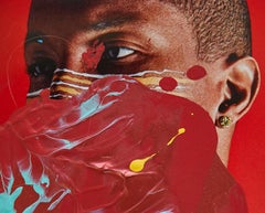 Kaaling. Pharrell Williams. Portrait Intervened by the artists.