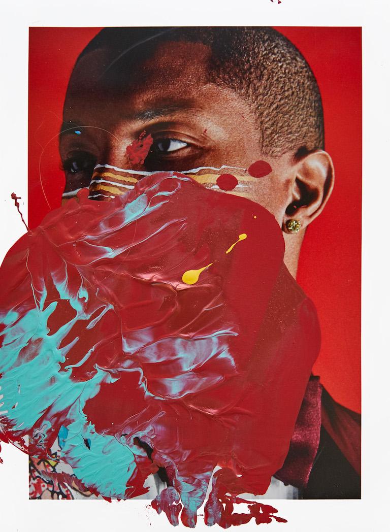 Kaaling Pharrell, 2017, Acrylic On Glicée Print