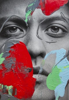 Bruno Mars, Portrait Intervened by the artists. Nothing Stays Still series
