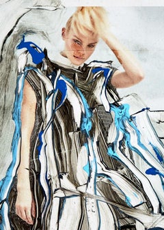 Nymphs Empty Spaces, Fashion photrograph Intervened by the artists.