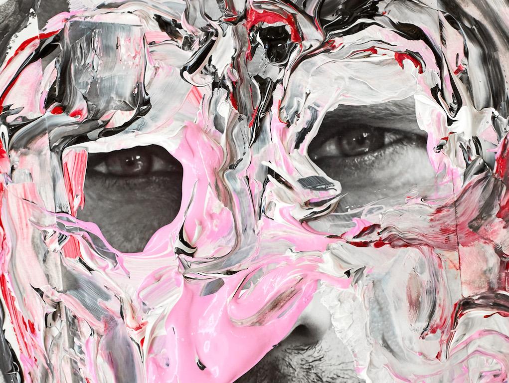 Skarsgård, Retrato Intervenido por los artistas. - Photograph de Hunter & Gatti