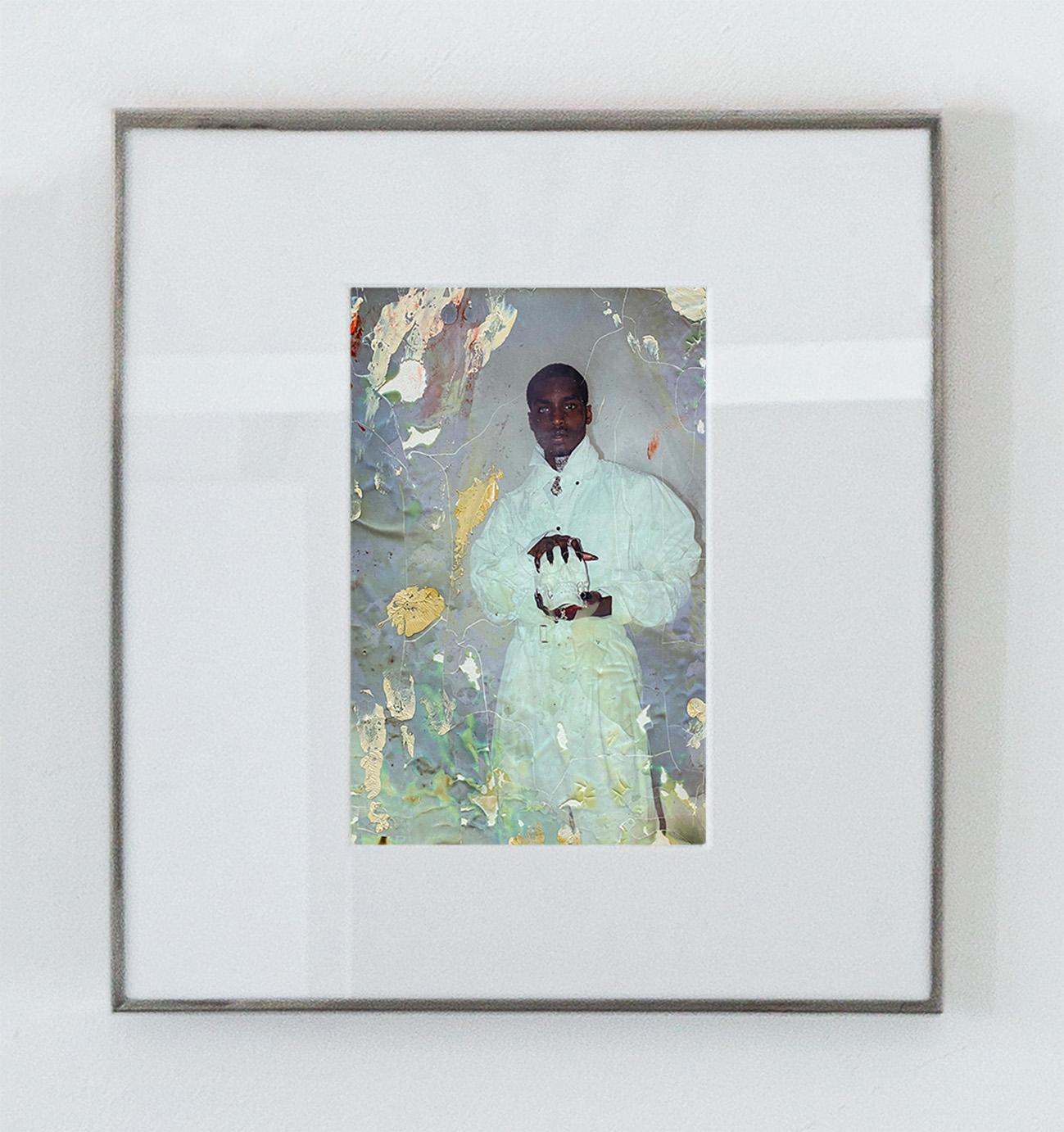 Soliloquy. Framed. Fashion mixed media portrait photograph - Mixed Media Art by Hunter & Gatti