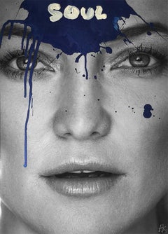 Soul - Kate Hudson portrait.  From the Blue series