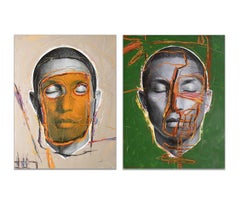 Strangers and Autre Moi, (Diptych) One of a kind