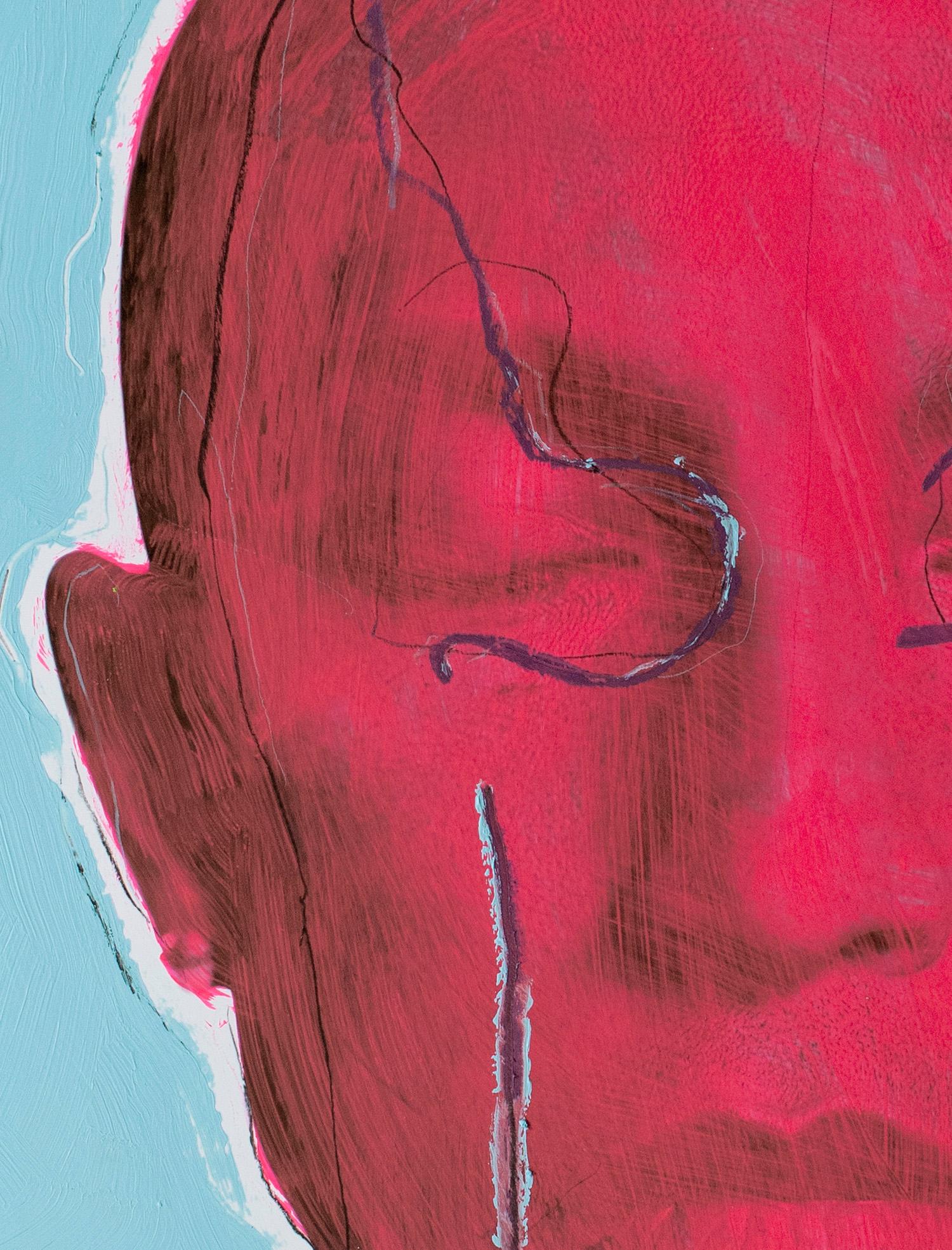 Temporaire, portrait de Pharrell Williams (encadré) 2020, par Hunter & Gatti
Acrylique et pastel à l'huile sur impression pigmentaire
Taille de l'image : 76 cm. H x 61 cm. W
Taille encadrée : 90,5 cm. H x 82,5 cm. L x 5 cm. D
Exemplaire
