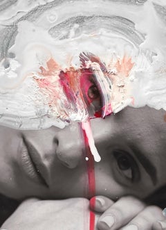 Tokyo,  Abstract mixed media portrait photograph