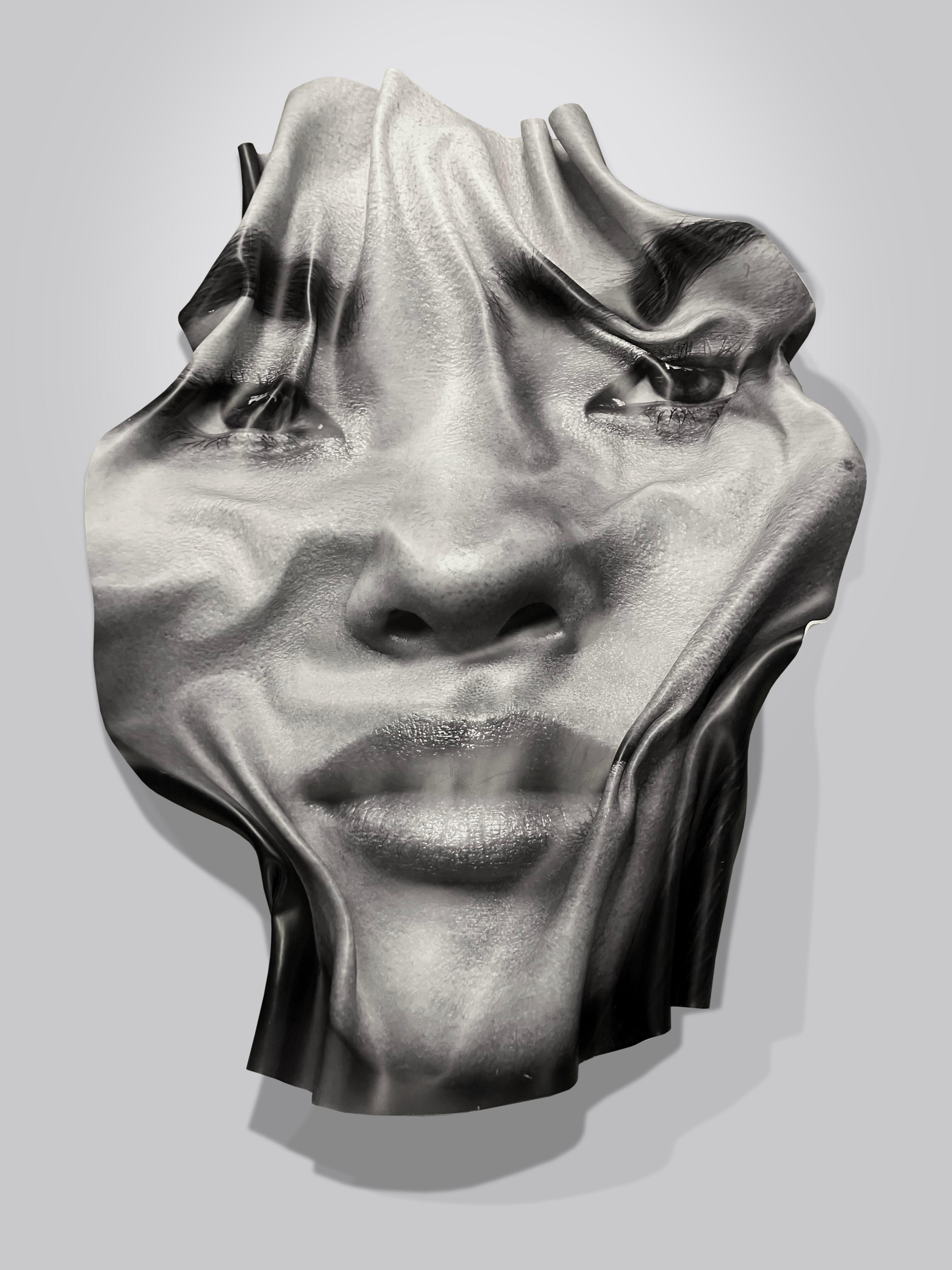 Diptyque : Kate Hudson et LIU Wen, Portrait, sculptures murales tridimensionnelles en vente 11