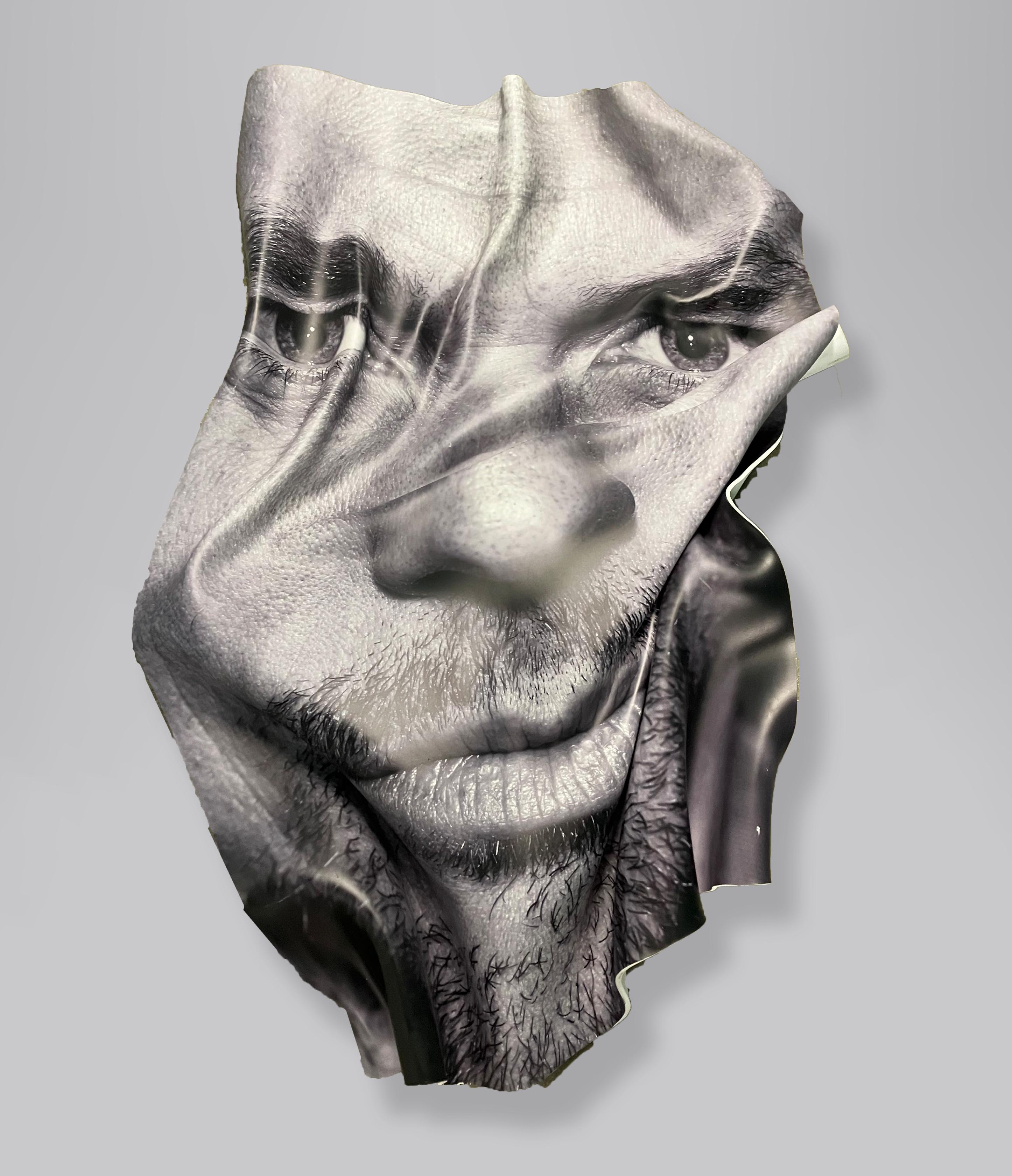 Untitled II, sculpture murale, portrait tridimensionnel