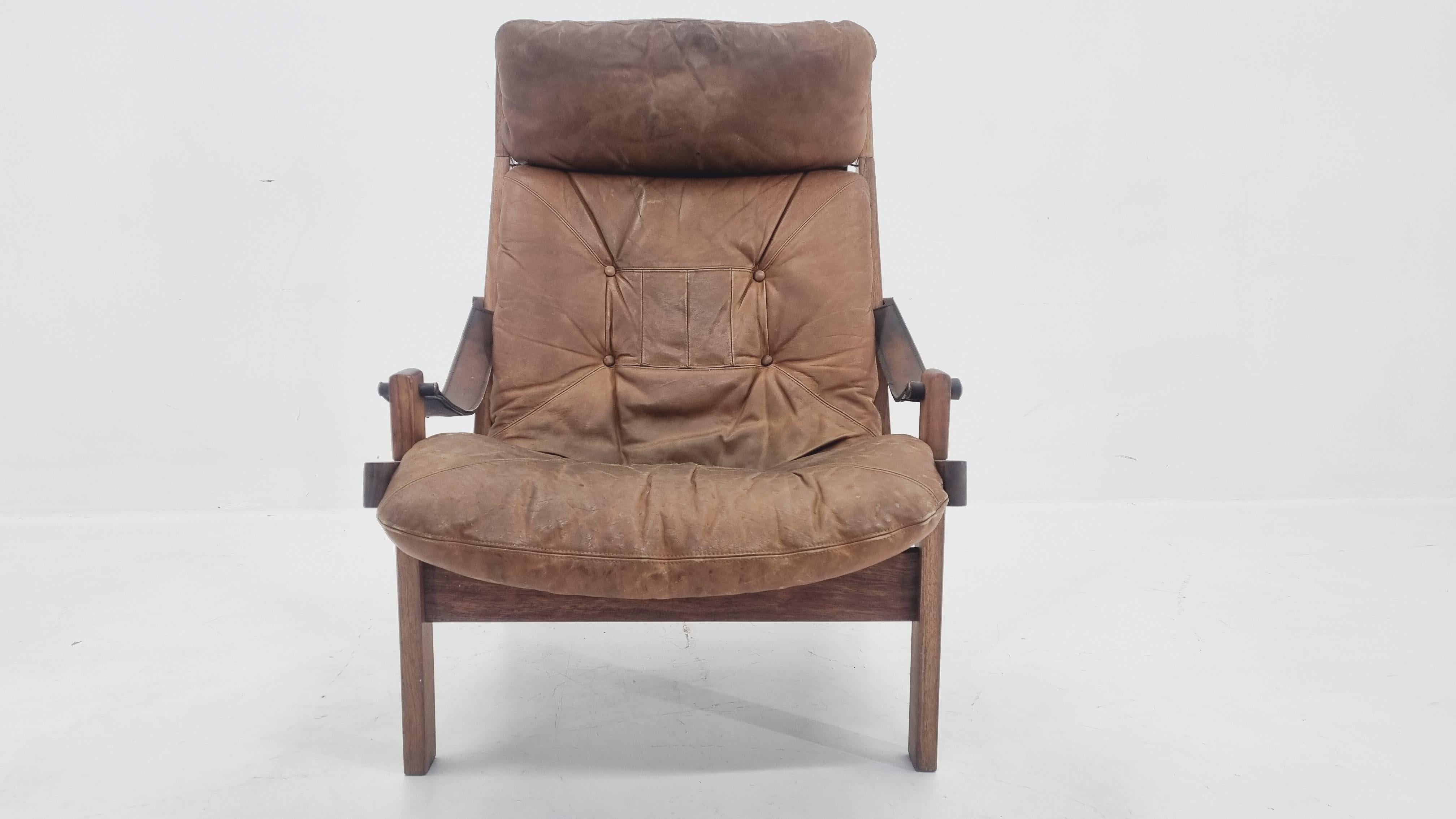 Hunter Chair by Torbjørn Afdal for Bruksbo Norway, 1960s For Sale 3