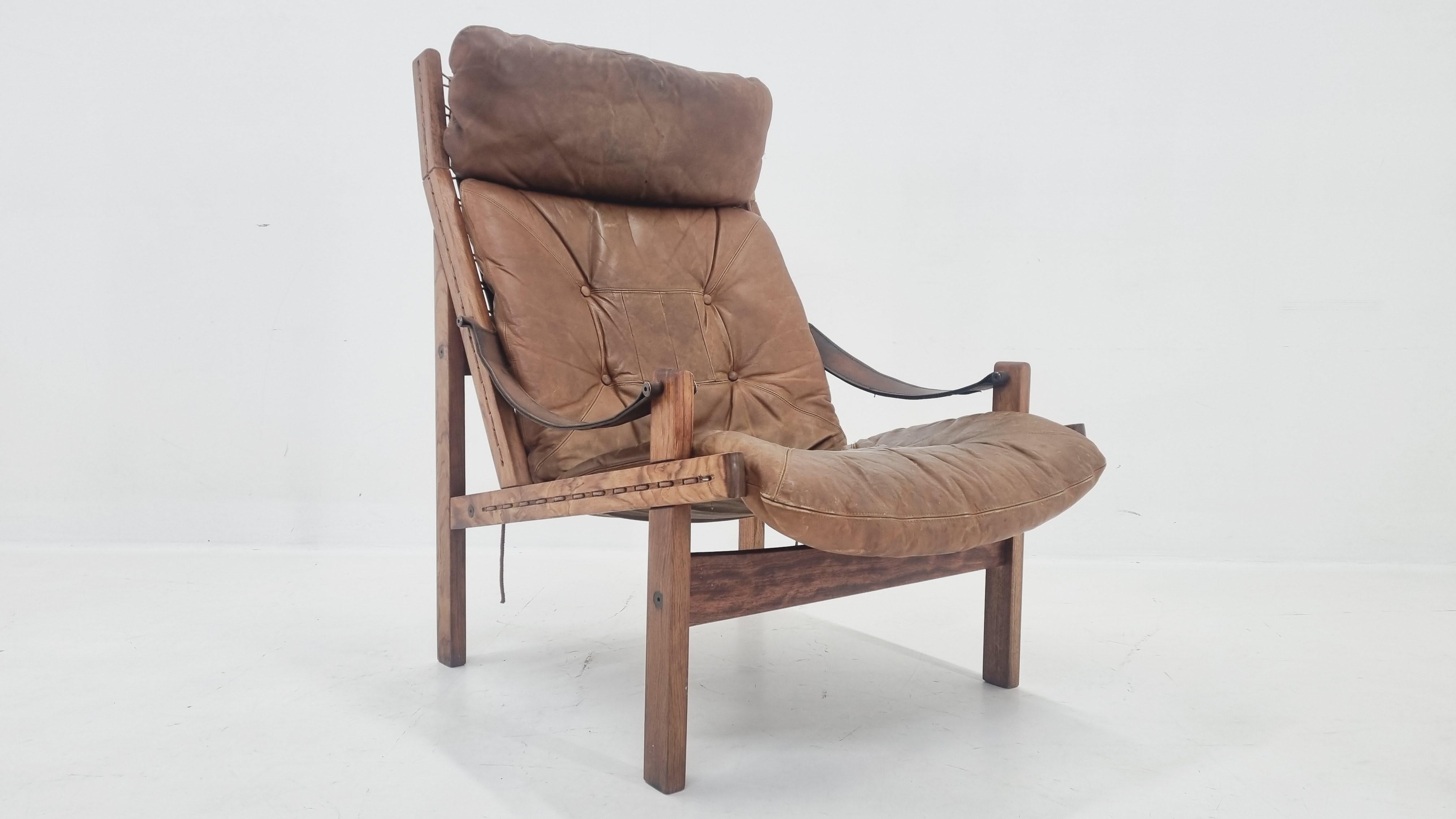 Mid-Century Modern Hunter Chair by Torbjørn Afdal for Bruksbo Norway, 1960s For Sale