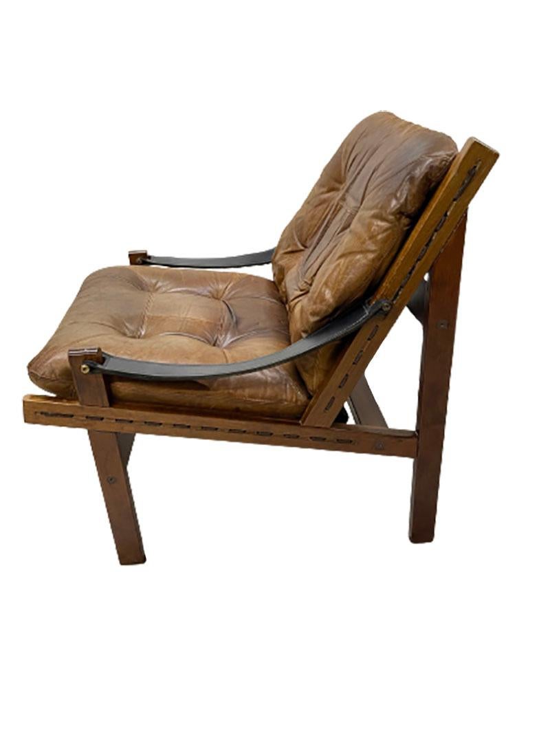 Norwegian Hunter Chair by Torbjørn Afdal for Bruksbo Norway, 1960s For Sale
