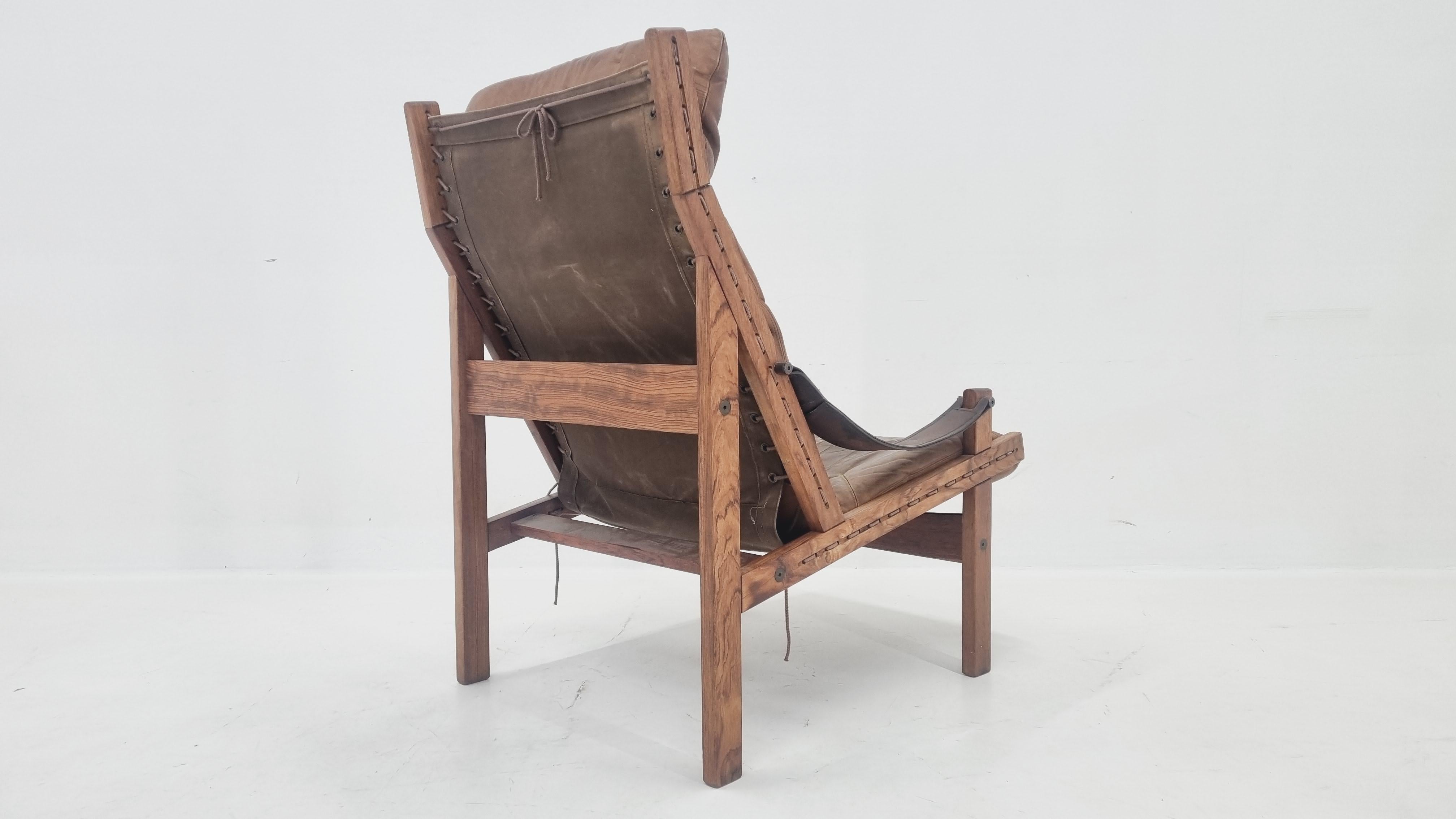 Hunter Chair by Torbjørn Afdal for Bruksbo Norway, 1960s In Good Condition For Sale In Praha, CZ