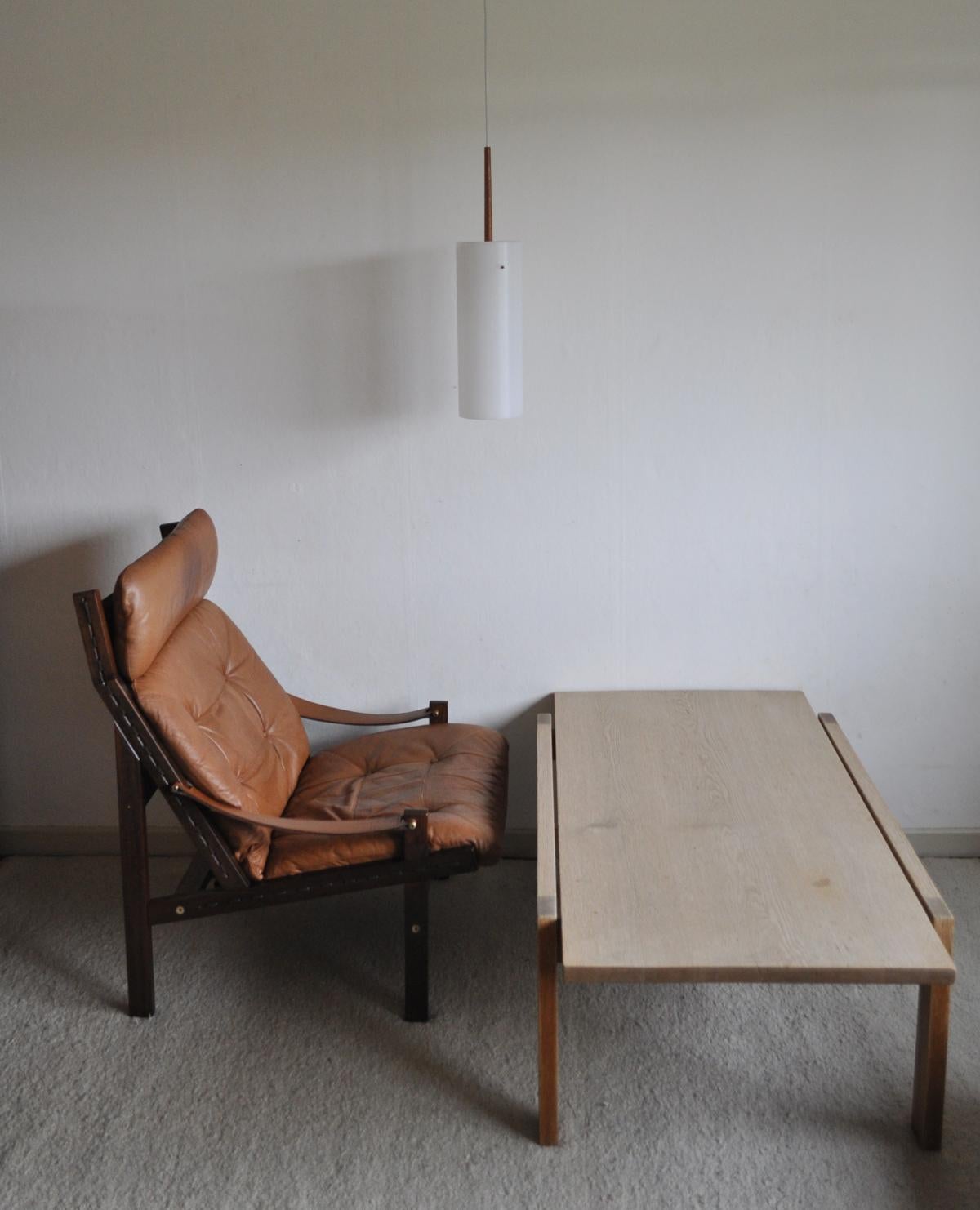 Stained Hunter Highback Lounge Chair by Torbjørn Afdal for Bruksbo, Set of 2 For Sale