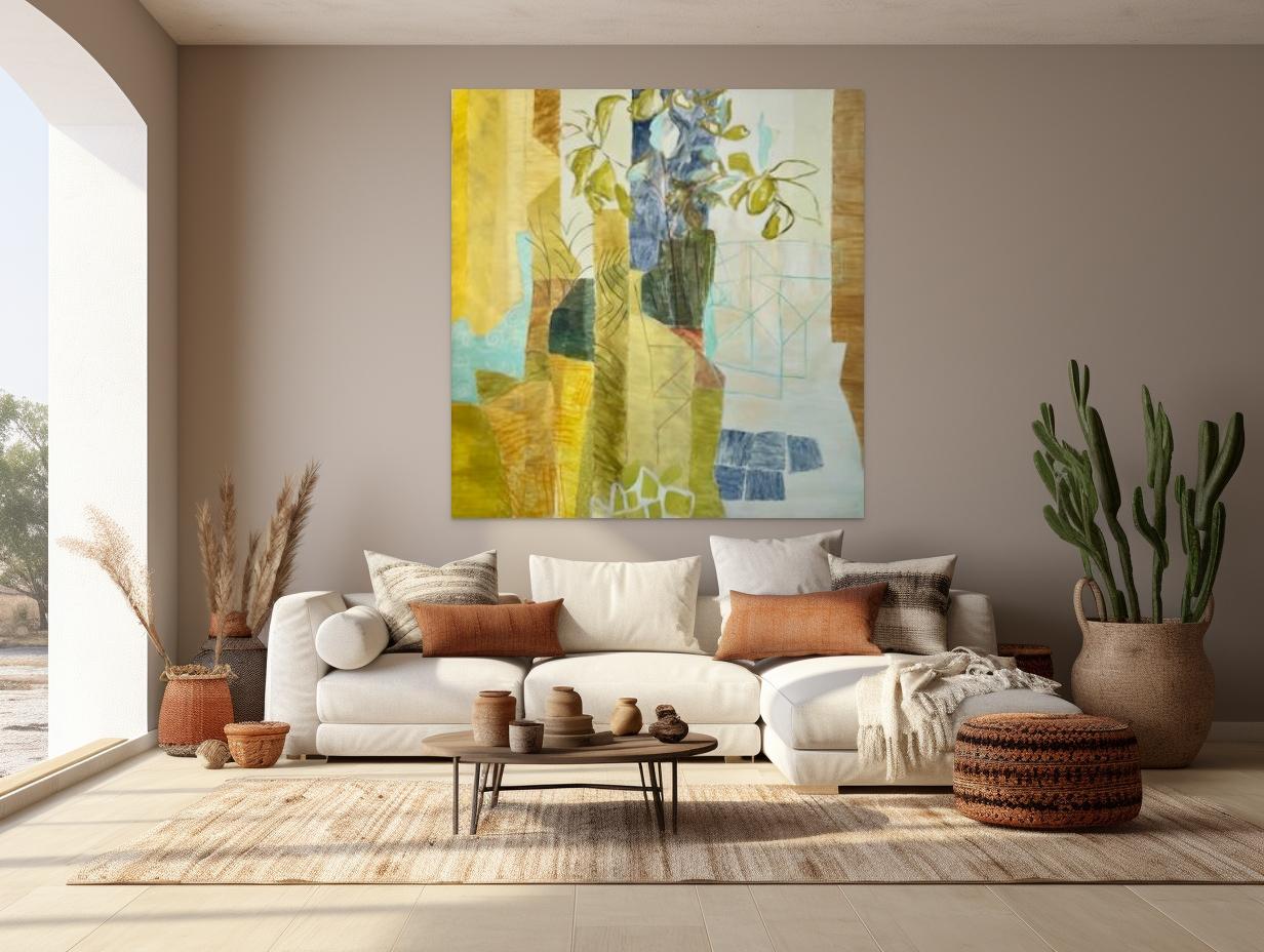 Burnished Gold (acrylic on canvas) - Mixed Media Art by Hunter Hogan