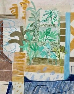 SunRoom, 60 "x48", acrílico y collage sobre lienzo
