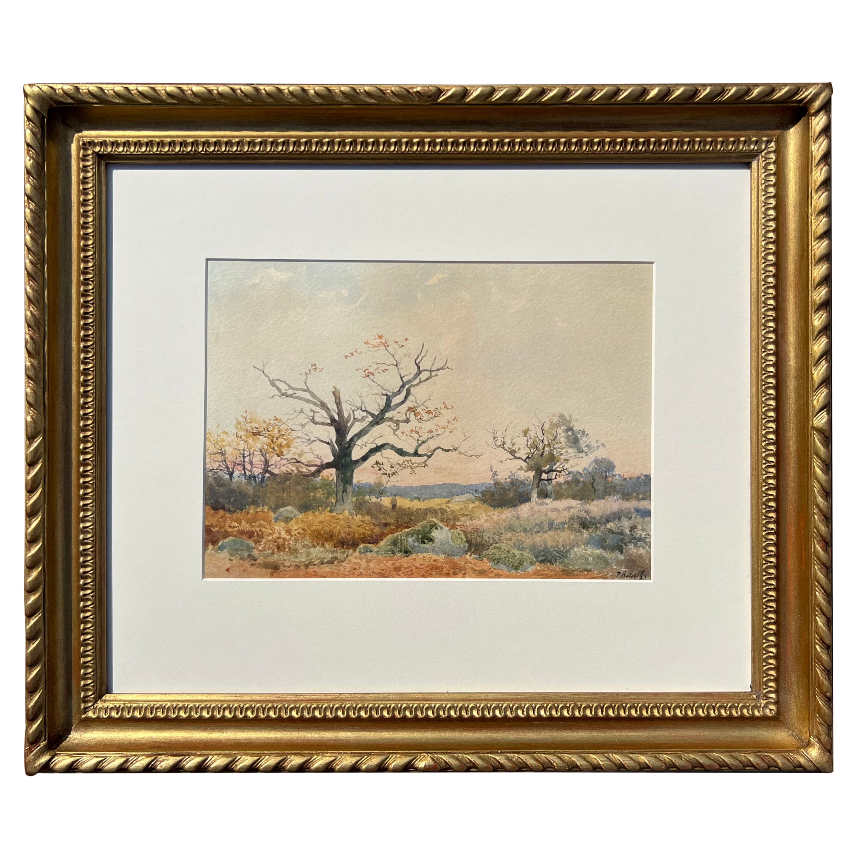 ""Hunter auf einem Feld" von Percival Leonard Rosseau im Angebot
