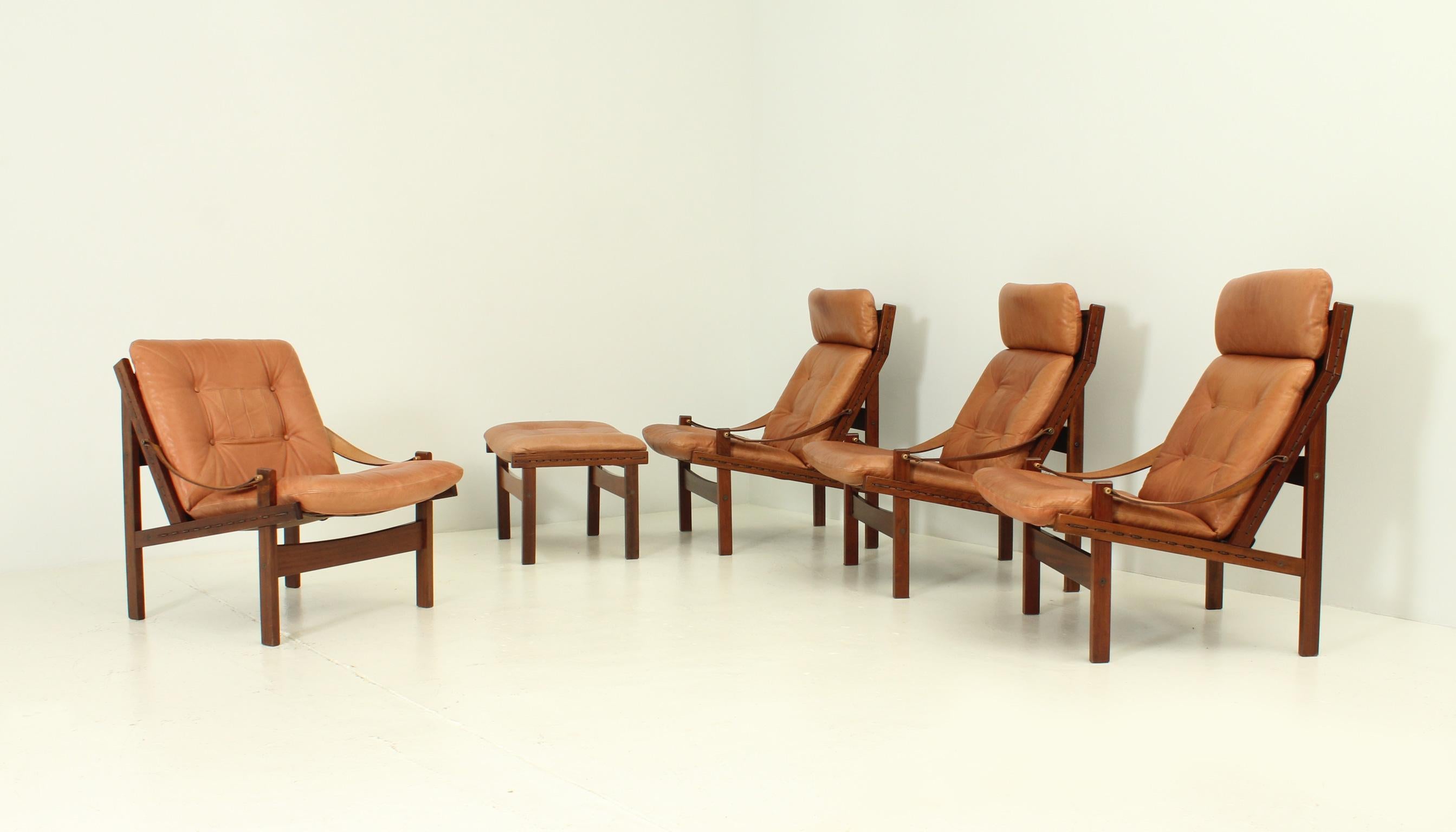 Hunter Lounge Chair and Ottoman by Torbjørn Afdal, Norway 1