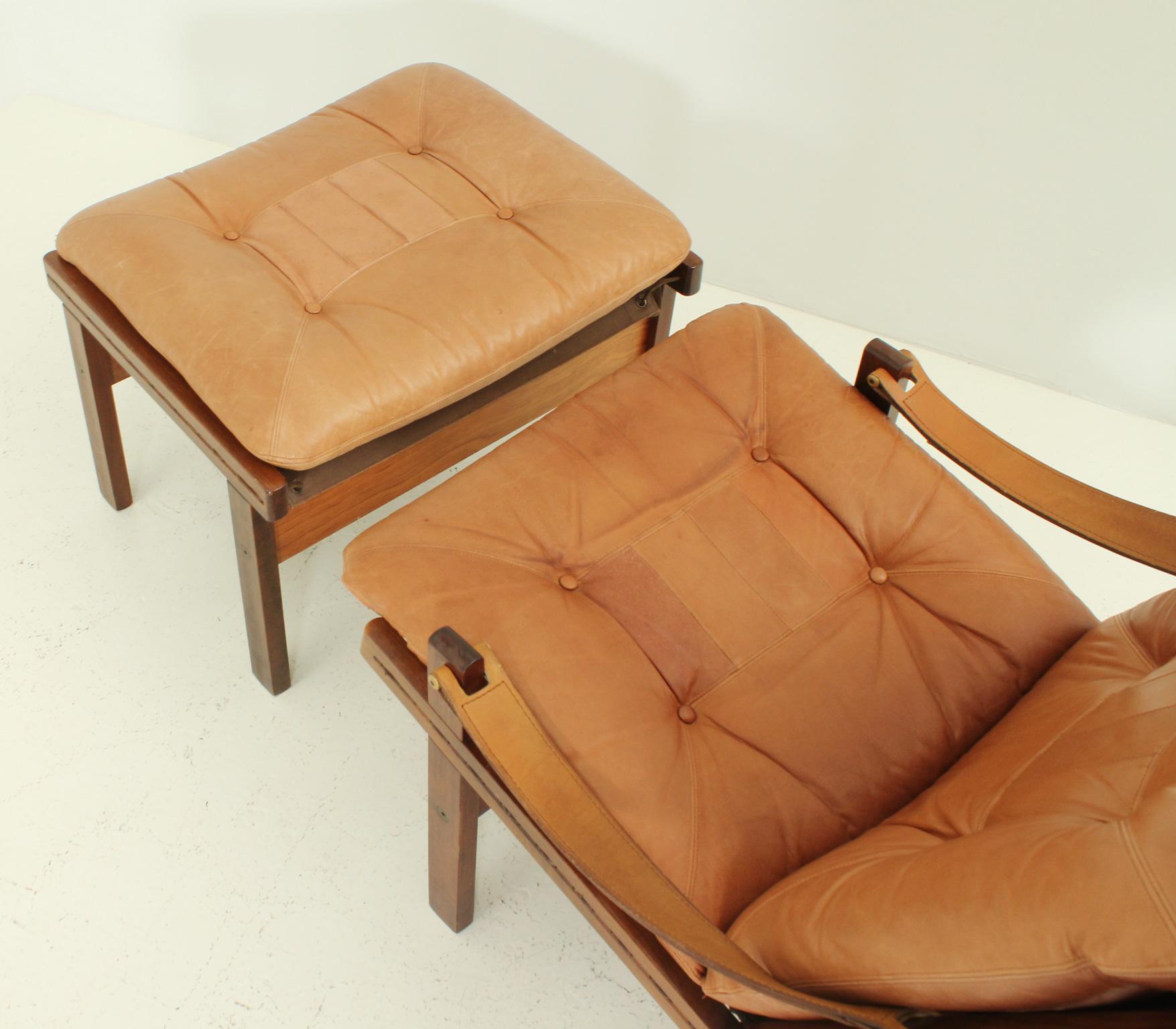 Hunter Lounge Chair and Ottoman by Torbjørn Afdal, Norway In Good Condition In Barcelona, ES