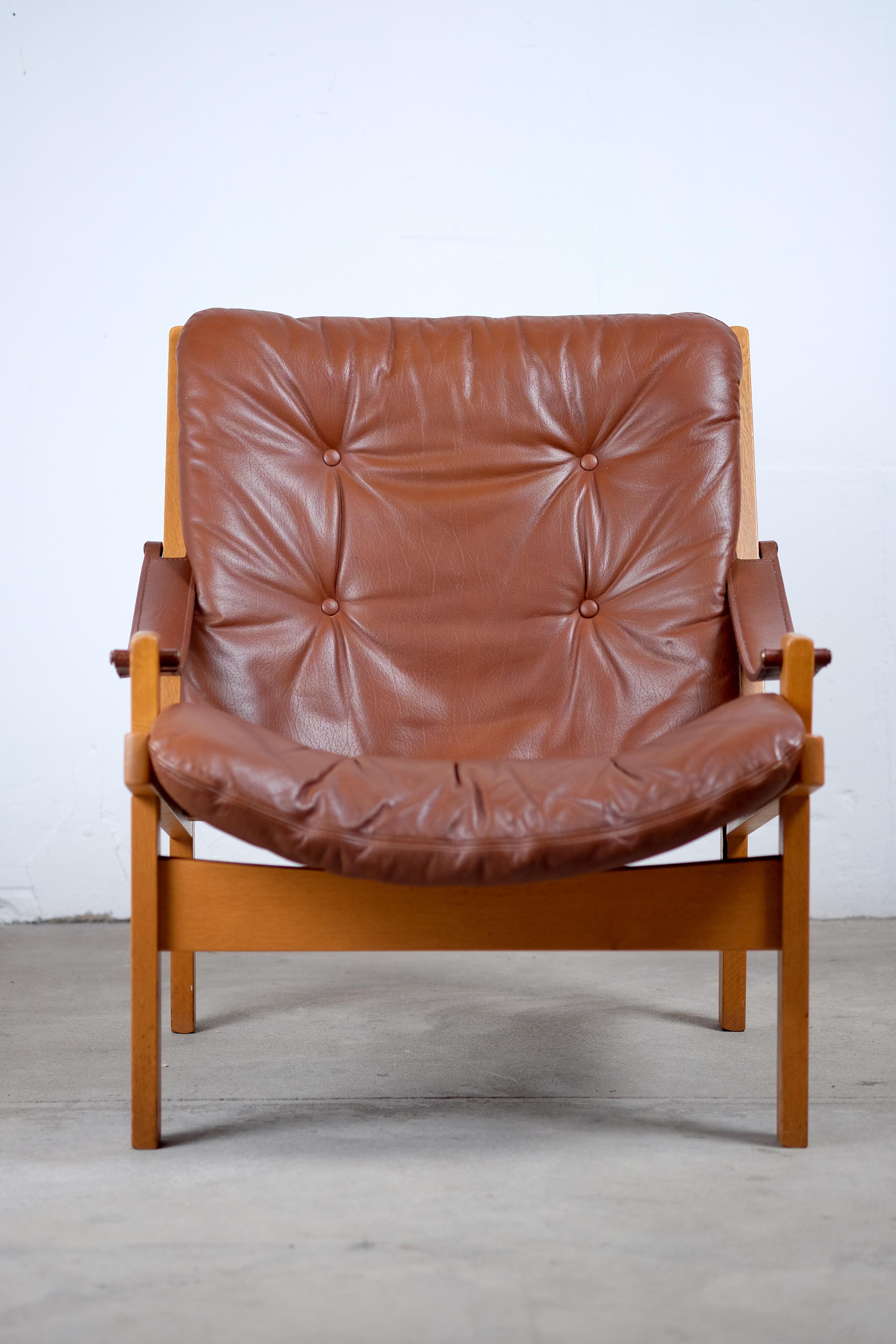 Hunter Safari Chairs by Torbjörn Afdal for Bruksbo Norwegen, 1960s For Sale 2